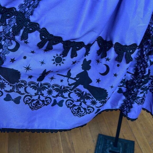 Her Universe Studio Ghibli Kiki's Delivery Service Purple Suspender Skirt Size S - Picture 4 of 8
